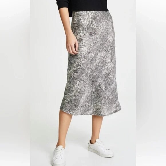 Renamed Leopard Print Slip Style Midi Skirt Womens Medium 90s Y2K Loud Luxury - Picture 12 of 12